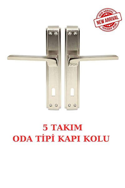 ARON (7 TAKIM) ANKA AYNALI (NİKEL SATEN) 3+1 DAİRE SETİ KAPI KOLU ALÜMİNYUM / ÇELİK