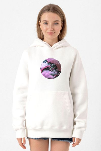 Tshirthane Linkin Park from Zero White Women's 3Ip Hooded Sweatshirt