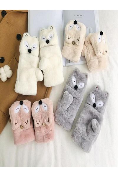 AAGTRADE Fox Warm Plush Gloves