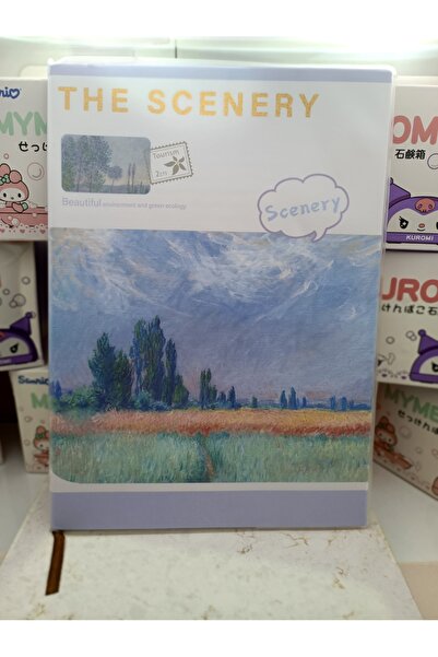 Meyra Accessories şehir ve manzara temalı şeffaf mat kılıflı defter hediyelik notebook ajanda büyük boy okul defterler