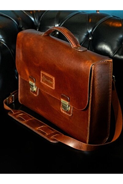 twingold Deri Evrak & Laptop Çantası - Postacı Çantası