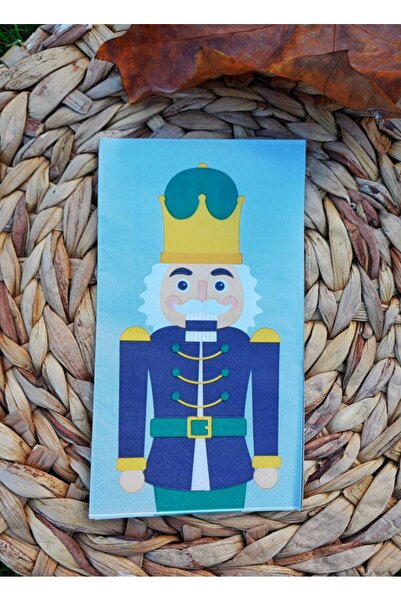 Kraft Yılbaşına Özel Sunum 40x40 Cm Sunum Peçete Kurşun Asker 20'li