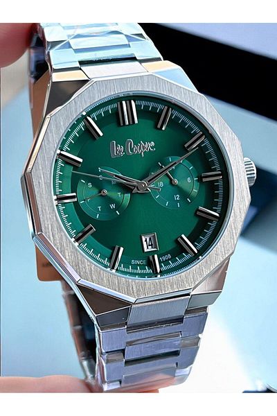 Lee Cooper 5 Atm Water Resistant Men's Wristwatch - Steel Band with Internal Functions Active Vs.Blkt.0015