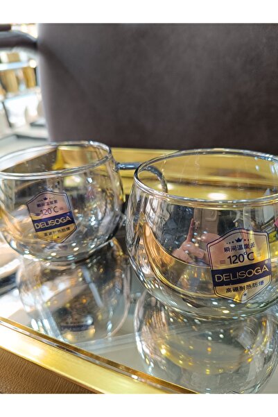 DEKOR ZÜCCACİYE HOME 6 Pcs Tombik Smoked Glass Mug