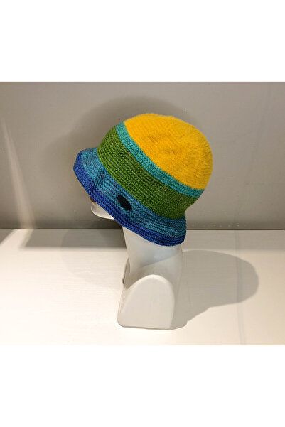 Kidilia قبعة شتوية ملونة محبوكة يدويًا