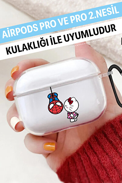 WANNA PROTECT Airpods Pro ve Airpods Pro 2. Nesil Uyumlu Desenli Silikon Airp...