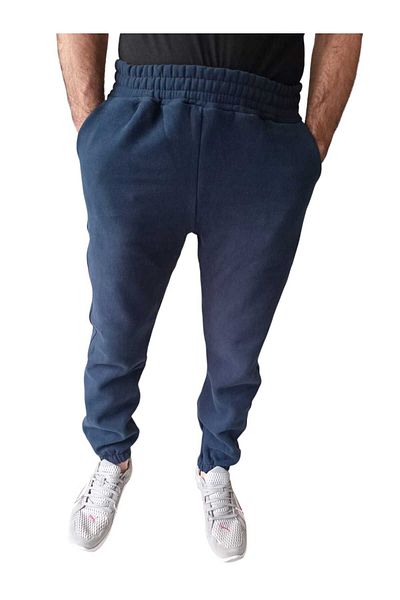balkonda High Waist Pocket Regular Leg Unisex Sweatpants - 3 Thread Cotton Raised Bae5-1