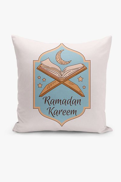 Filamente Ramadan Patterned Double Sided Digital Printed Throw Pillow Cover - Ramadan