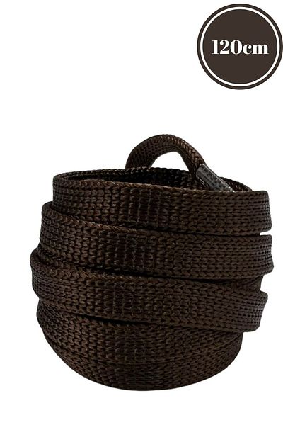Mag Shoes Care Brown Ironed Sports Shoelaces. 120cm. 1 Pair. 2 Pieces.