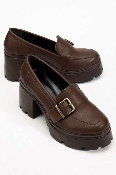 ESPEDA Rahat ve şık  Laofer Ayakkabı Tokalı Günlük Ortopedik Iç 7 cm Tabanlık