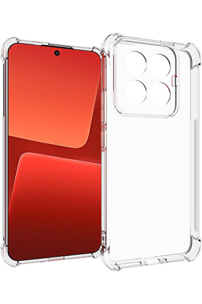 Caseji Xiaomi Mi 14 Pro Uyumlu Köşe Korumalı Premium Şeffaf Kılıf