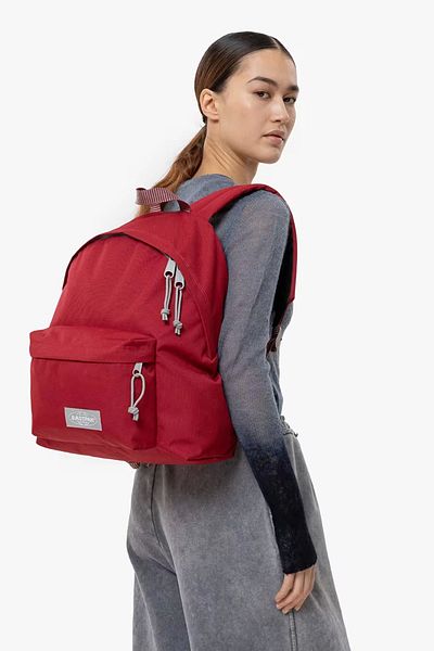 Eastpak Padded Pak'R Contrast Srıpe Red Backpack
