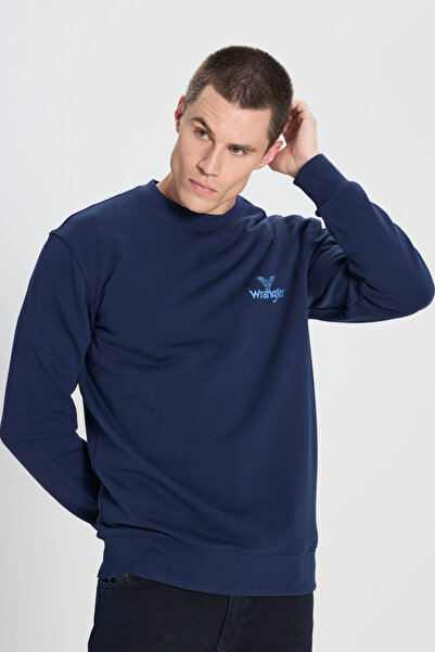 WRANGLER Erkek Bisiklet Yaka Regular Fit Sweat
