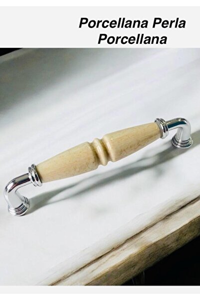 Porcellana Perla (9,6 cm) -Mâner de capac din porțelan Mâner de sertar pentru dulap Mobilier Mâner de bucătărie Mâner de baie Pearl (96 mm)-STK3334