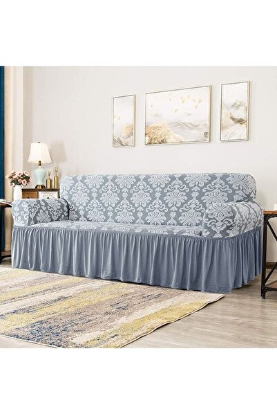 Evory Home Sofa Cover Jacquard 4 Pieces Set of 7 Seater (3+2+1+1) Slip Resistant Furniture Protector