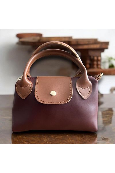 RumyaCollection Mini Party Burgundy Women's Hand and Shoulder Bag