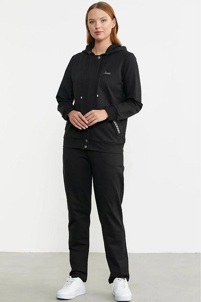 Sementa Zippered Hooded Tracksuit with Pockets