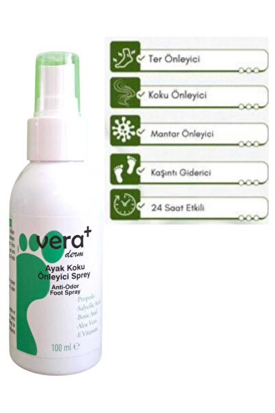 Vera derm ayak koku önleyici sprey 100ml