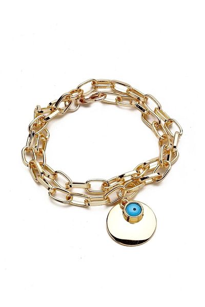 pullmarkt Women's Bracelet - Evil Eye Eye, Double Wrapped