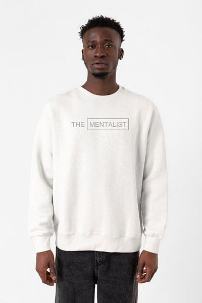 Tshirthane Ανδρικό φούτερ The Mentalist Lettern White 2ip