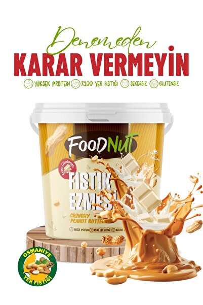 FoodNut BEYAZ ÇİKOLATALI FISTIK EZMESİ  1 KĞ