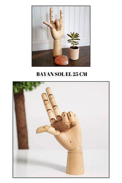 Manken İstanbul Artists' Indispensable-Lady Left Wooden Model Mannequin 25 cm