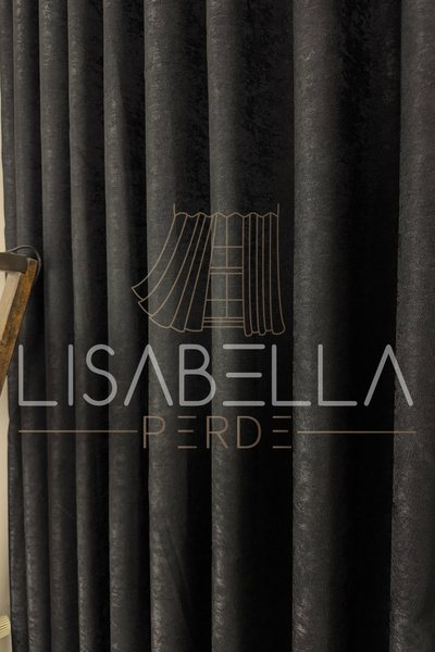 LisabellaHome Κουρτίνα φόντου - Σειρά Lisabella Luxury Velvet Textured