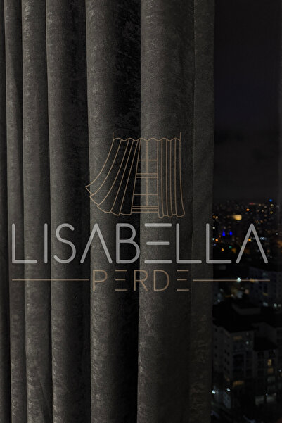 LisabellaHome Κουρτίνα φόντου - Σειρά Lisabella Luxury Velvet Textured