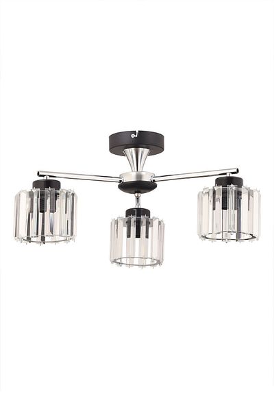 ESSLİGHT Cemre 3-Light Plafonier Chandelier (Crystal Stone) Living Room Bedroom Kitchen Young Room Office