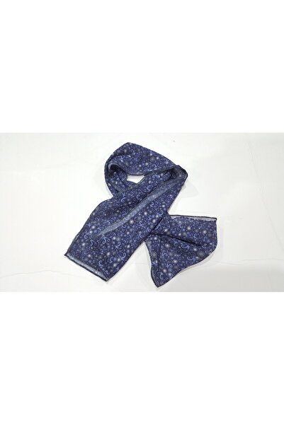 Şımarık DESENLİ MAVİ ŞİFON FULAR