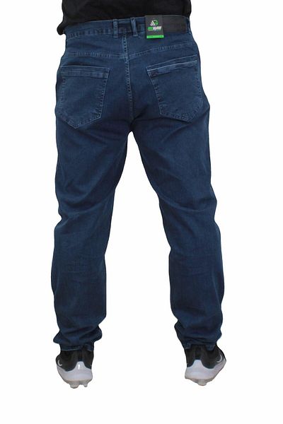 MocGrande Men's Plus Size Jeans 11910 - Lycra, Five Pockets, Blue