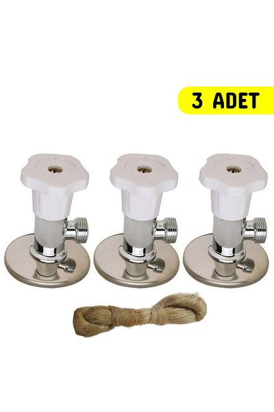 Aral 3 Pieces of Bidet - Sandy Body, Plastic Lid, Compatible with All Toilet and Hoses