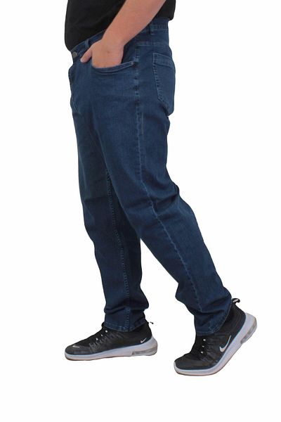 MocGrande Men's Plus Size Jeans 11910 - Lycra, Five Pockets, Blue