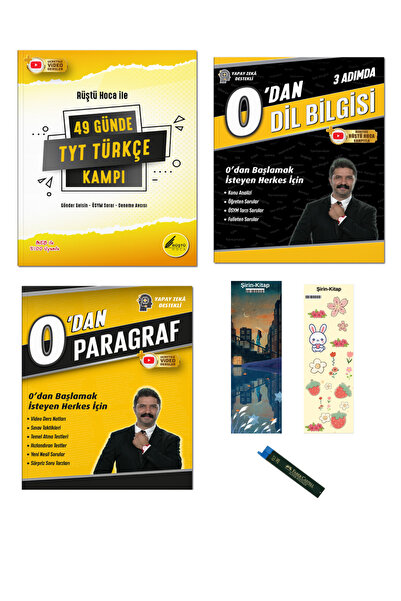 Rüştü Hoca 49 Günde TYT Türkçe Kampı 0 dan Dilbilgisi ve Paragraf Seti