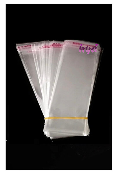 Hyd 20 Adet Hediye Oyuncak Jelatini Şeffaf Parlak Yapışkanlı Ambalaj 8x15 cm