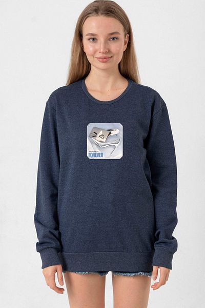 Tshirthane Babymonster Forever Indigo Women's 2Ip Sweatshirt