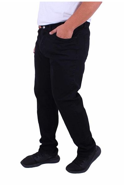MocGrande Power Lycra Madrid 11900 - Μαύρο τζιν παντελόνι μεγάλου μεγέθους