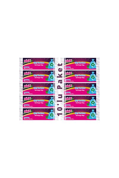 BIRX Jumbo Size 10 Pieces Garbage Bags - 80 X 110 cm Garbage Bags (10 Pieces) 100 Pieces
