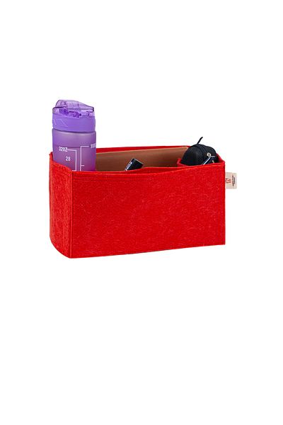 MARJİNAL W CLUB Red Square Styling Bag with Water Bottle - Interior Organizer