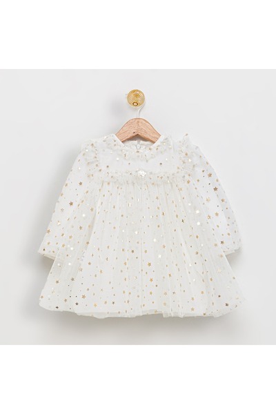 ministok فستان شاين ستار الأبيض