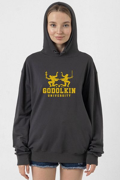 Tshirthane Godolkin University Logo Smoked - Women's Hoodie 2Ip