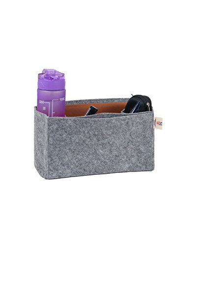 MARJİNAL W CLUB Γκρι Χρώμα - Τυπικός Οργανωτής Τσάντας με Τετράγωνη Ποτίστρα