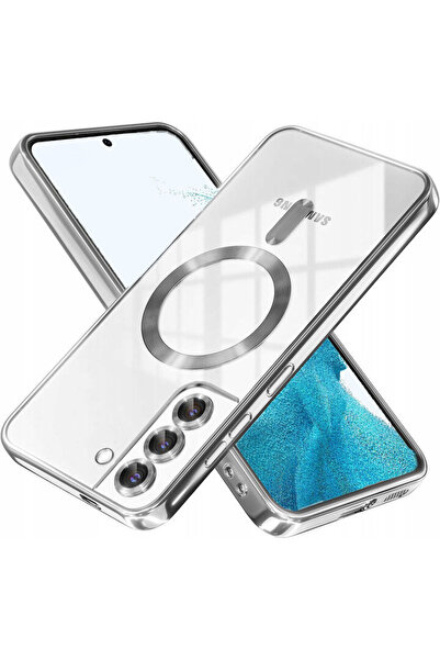 Rivor Samsung Galaxy S22 Kılıf Kamera Korumalı Magsafe Wireless Şarj Şeffaf K...