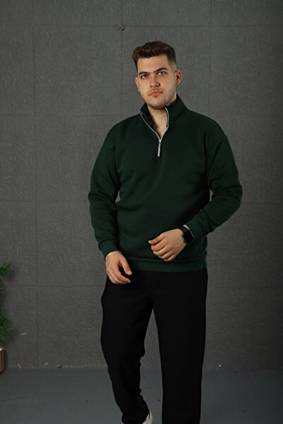 eg38 Bato Yaka 3 Iplik Sweat Zümrüt Yeşili