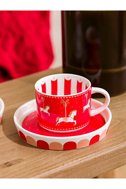 LC Waikiki Baskili 2 Kisilik Porselen Kahve Fincan Takimi 90 Ml - W4cd13z8