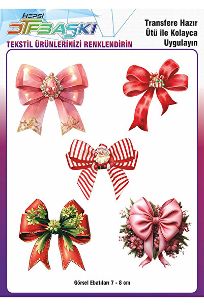 F17 Ajans Kurdela 5 Adet Ütü ile Yapışan Tişört Tekstil Transfer Dtf Baskı