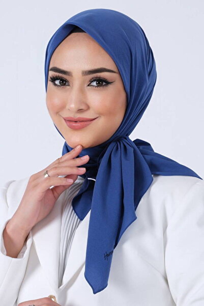 haremscarfs Χαρέμικα σκαρφάκια Ασιατικό κασκόλ σε σκούρο χρώμα ινδικής μπλε (...