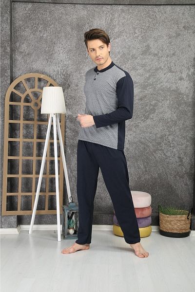 Rimoli 100% bavlna Jacquard Single Jersey Pánské pyžamo Set 1004