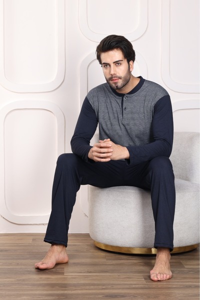 ŞİPKA 100% COTTON JACQUARD MEN'S PAJAMA SET