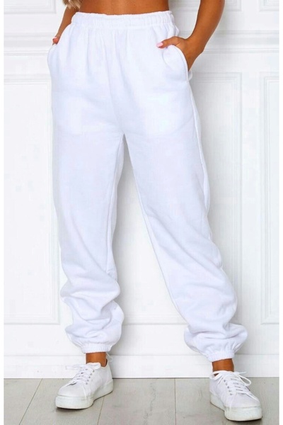 THE WHITE Φόρμα τζόγκερ με λάστιχο στα πόδια